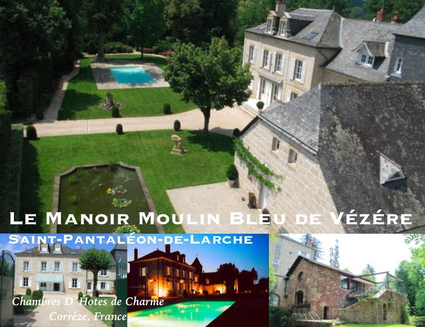 French Correze Moulin Bleu Otel Saint-Pantaléon-de-Larche Oda fotoğraf